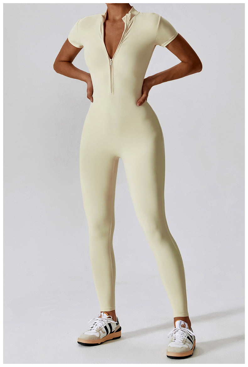 Performance Jumpsuit in Nude