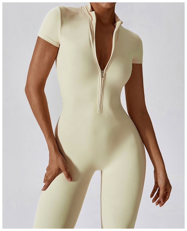 Performance Jumpsuit in Nude